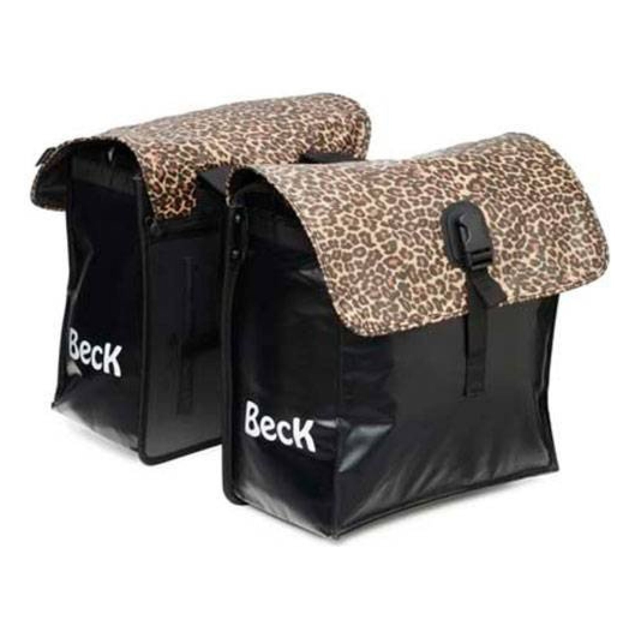 Beck dubbele tas Midi 35L panterprint / zwart