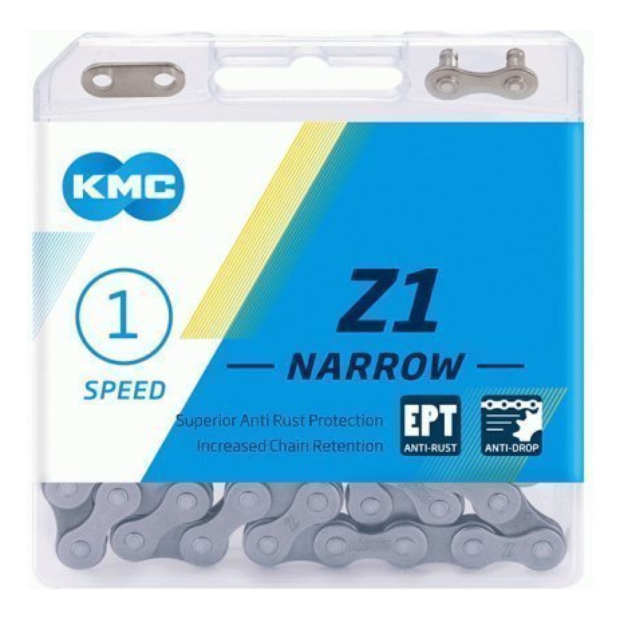 KMC Z1 Narrow EPT fietsketting 3/32" zilver 112s