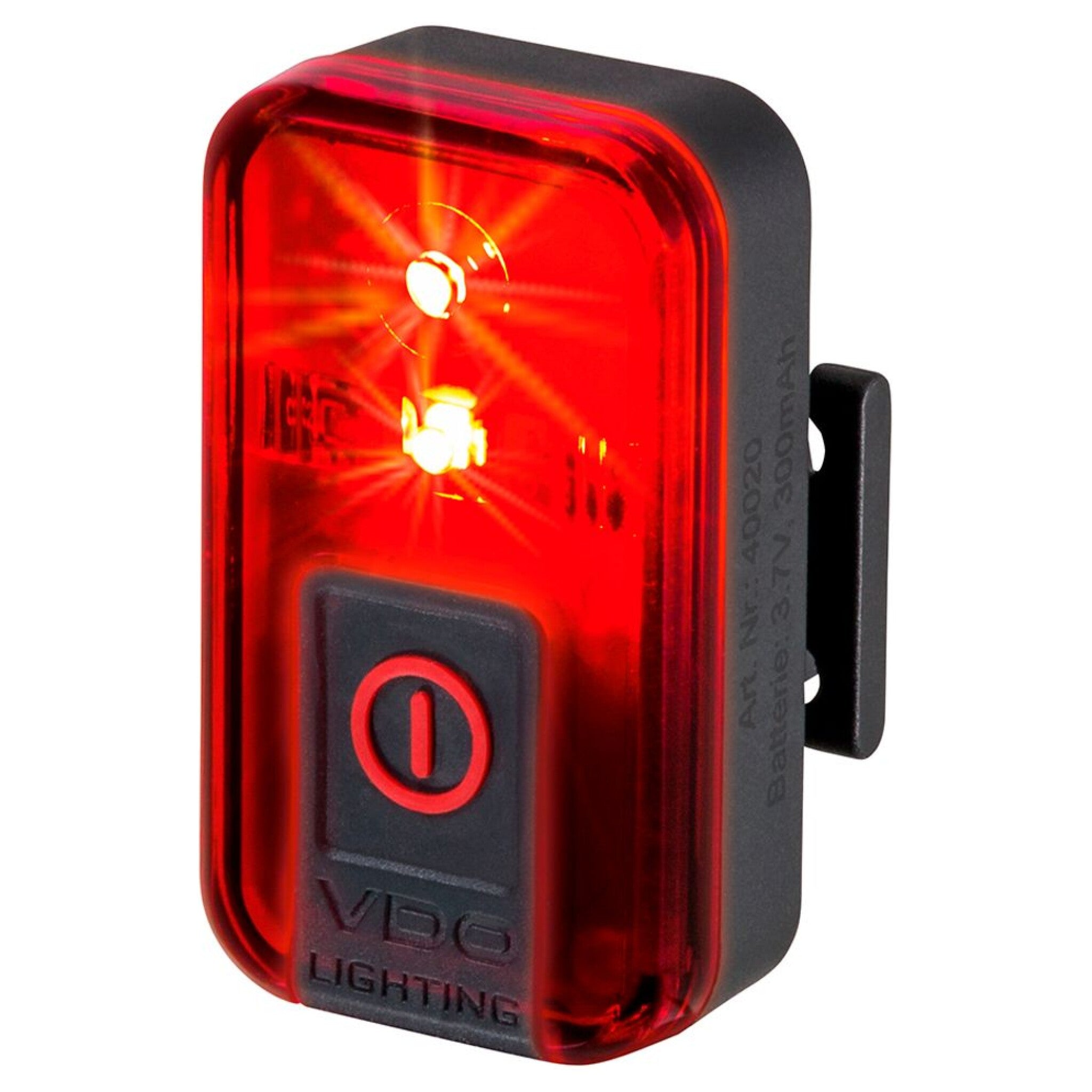 Oplaadbaar Achterlicht Eco Light Red Plus USB