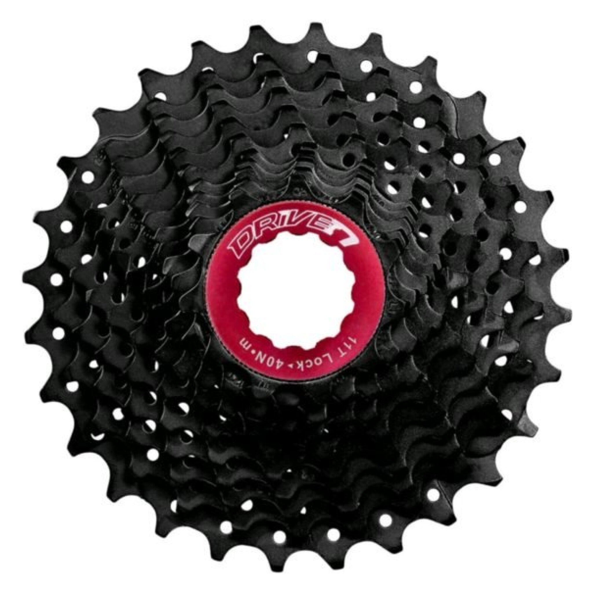 Cassette 11 speed CSRX1 11-28T - zwart/rood