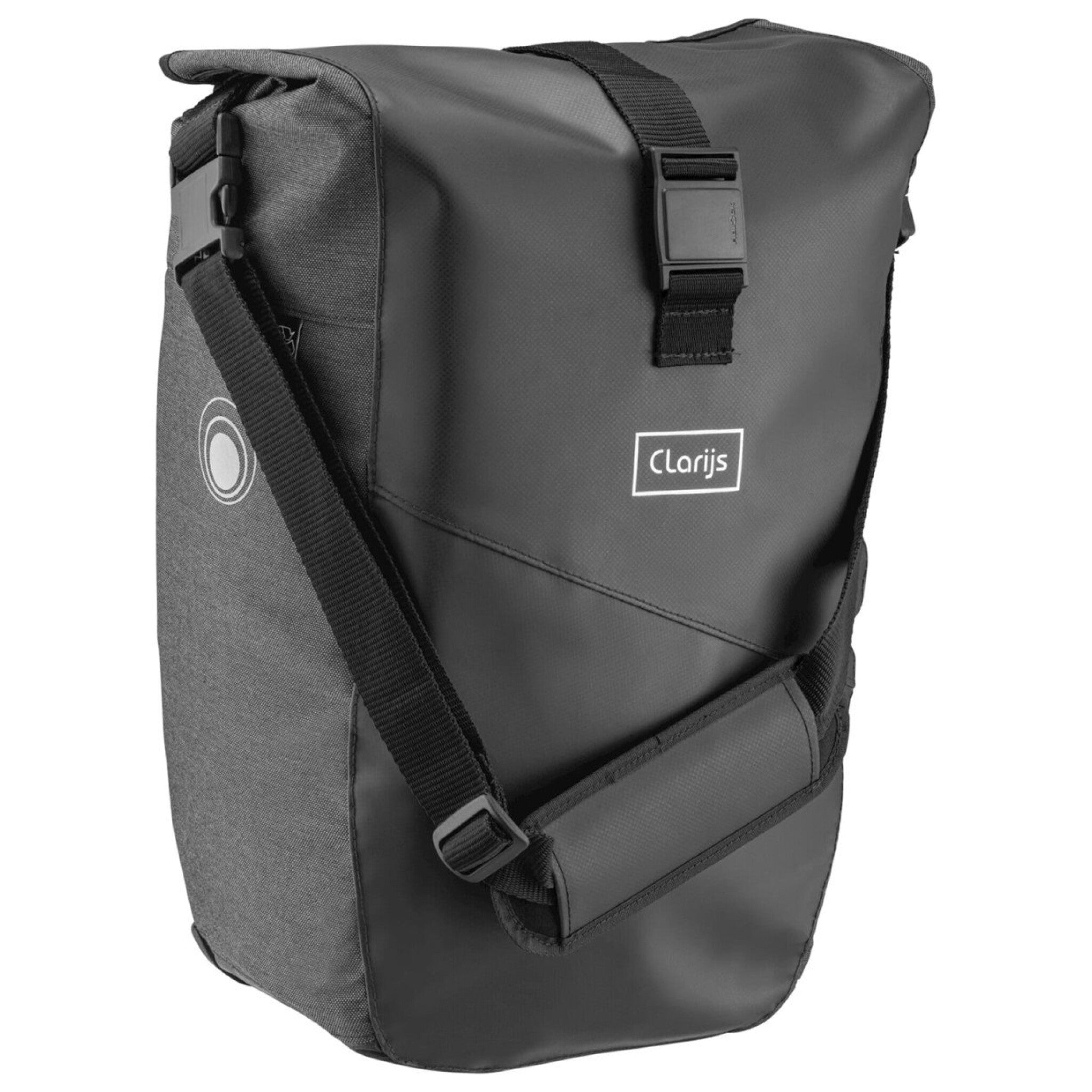 Clarijs fietstas solobag 24L zwart-grijs