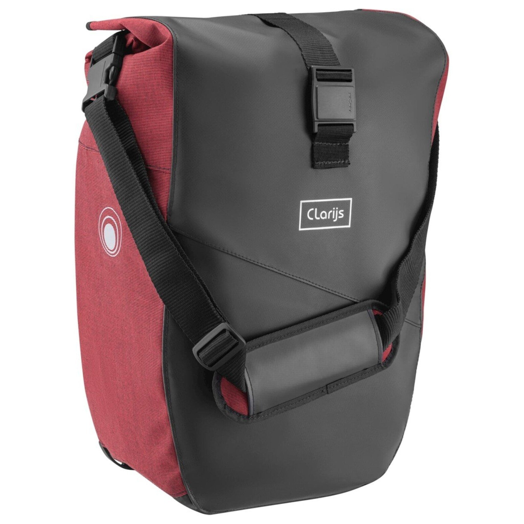 Clarijs fietstas solobag 24L zwart-rood