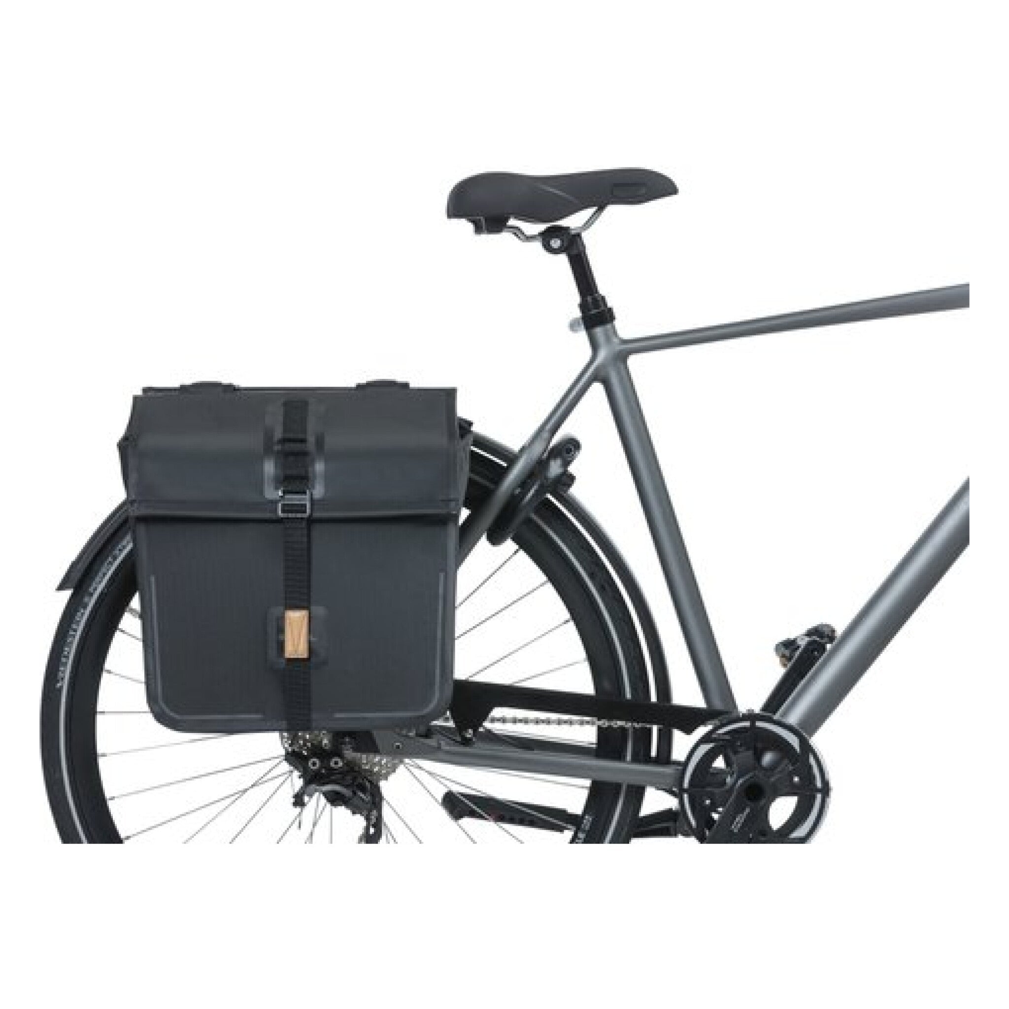 Basil fietstas dubbel Urban dry black 50L