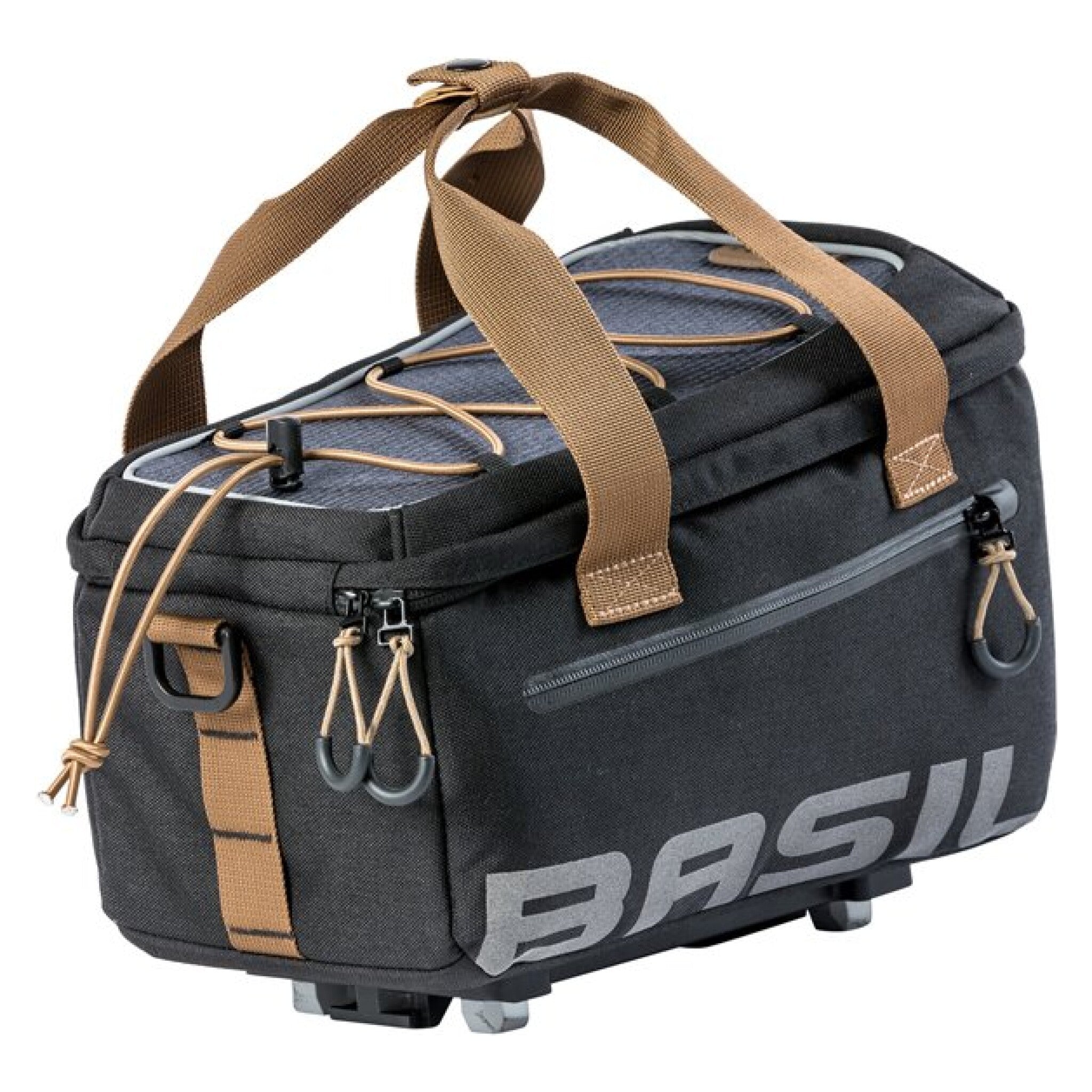 Basil dragertas Miles trunkbag grijs/zwart MIK 7L