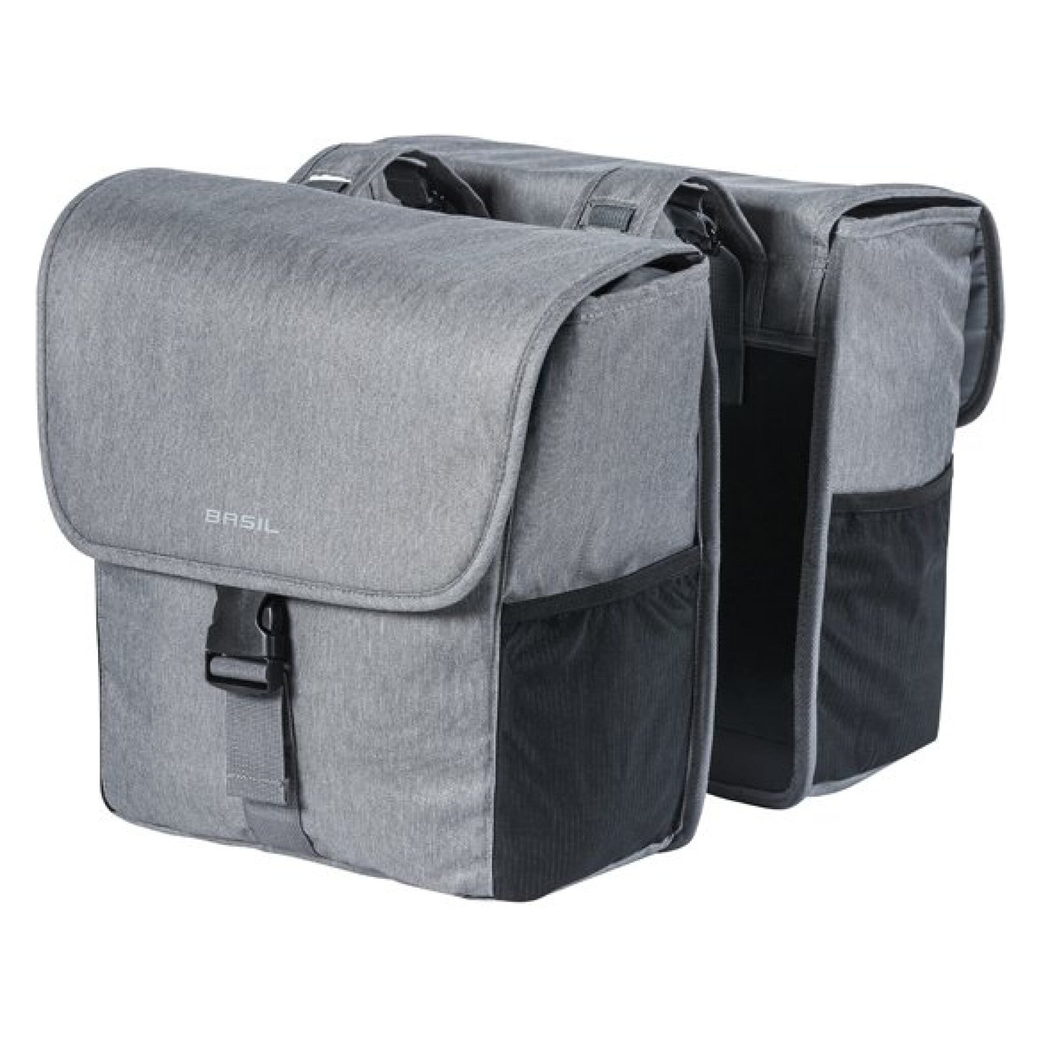 Basil fietstas dubbel Go grey melee 32L