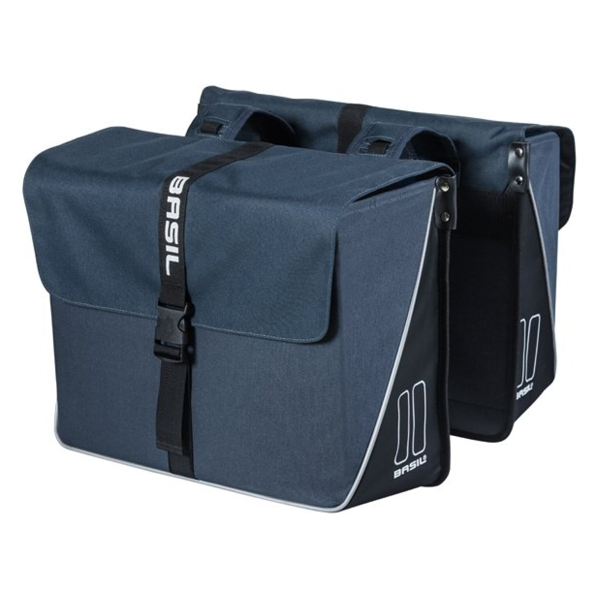 Basil fietstas dubbel Forte blue black 35L