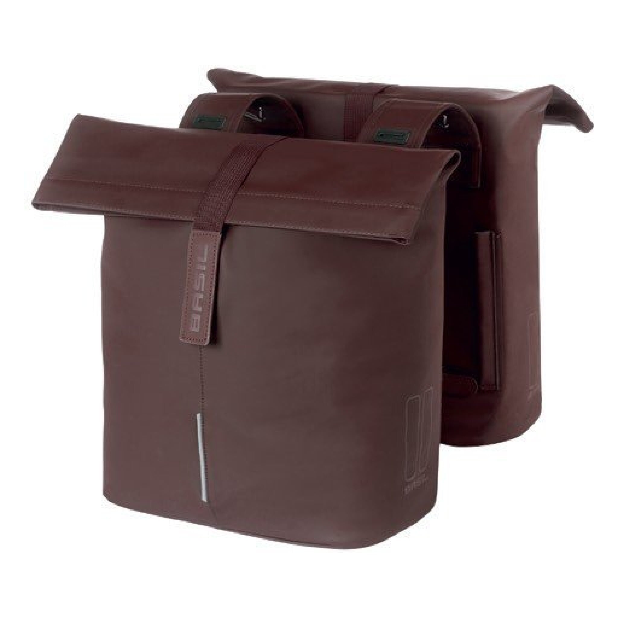 Basil fietstas dubbel City roasted brown 28-32L