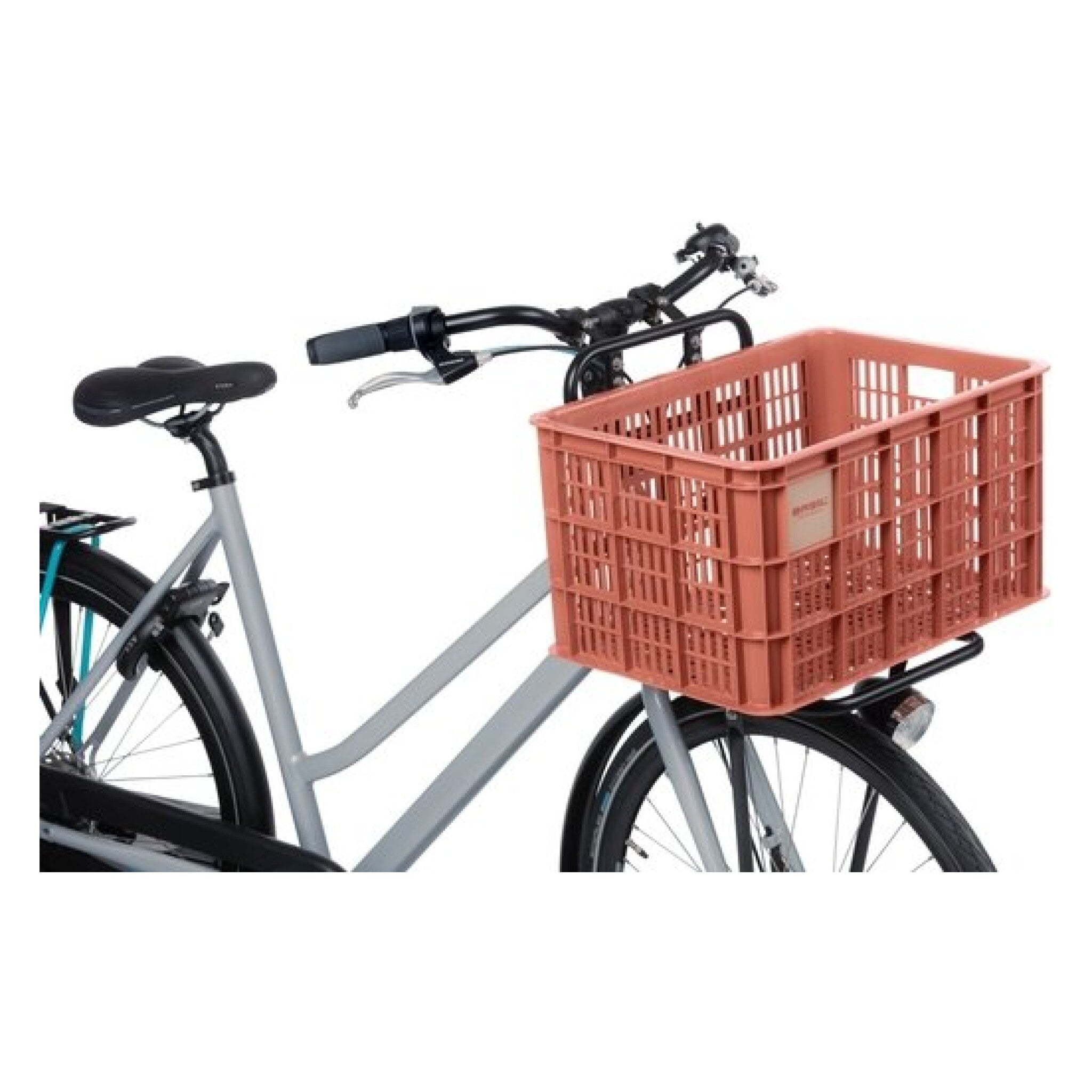 Basil fietskrat L terra red 40L recycled