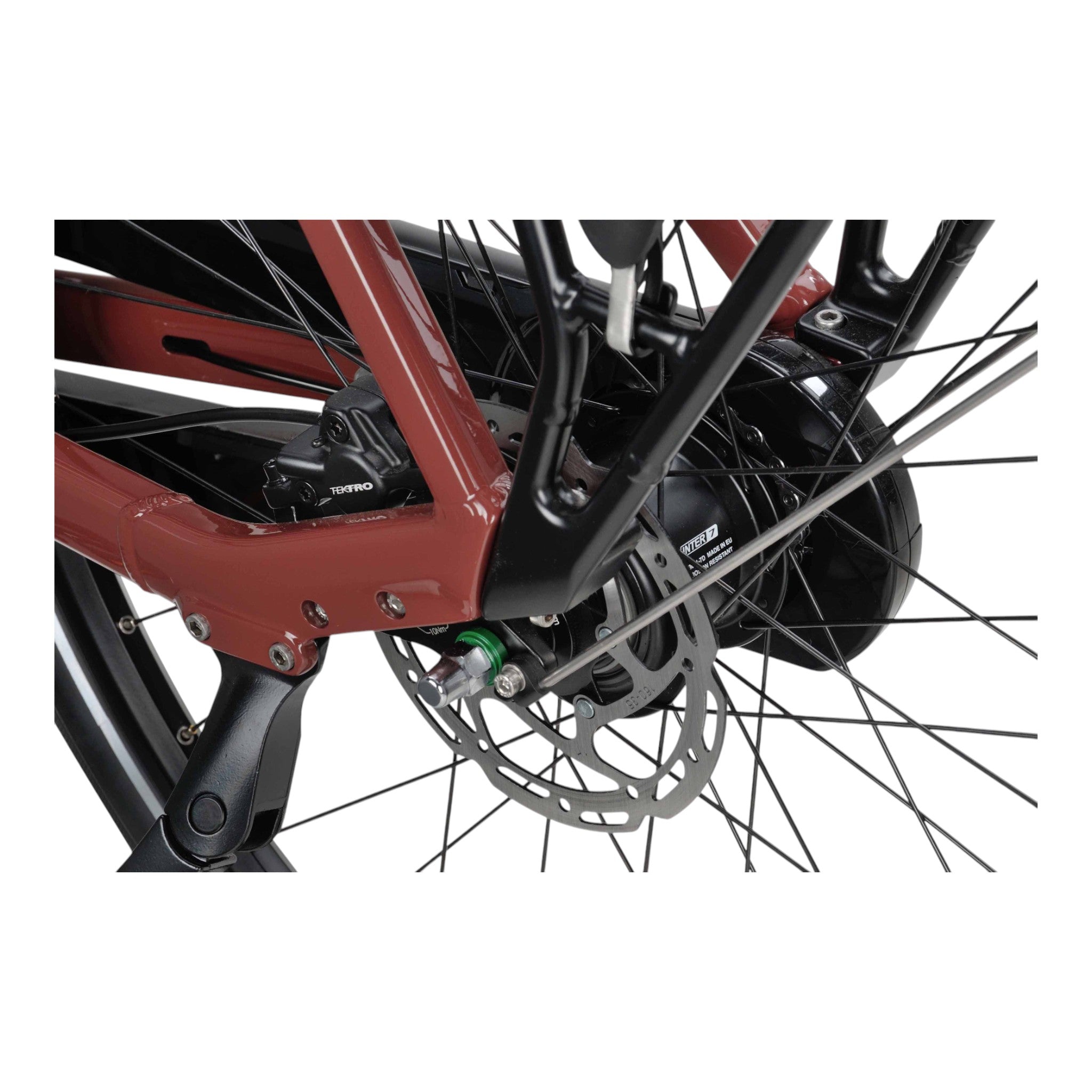 BATAVUS Altura E-Go Plus N7, Rood Bruin Glans