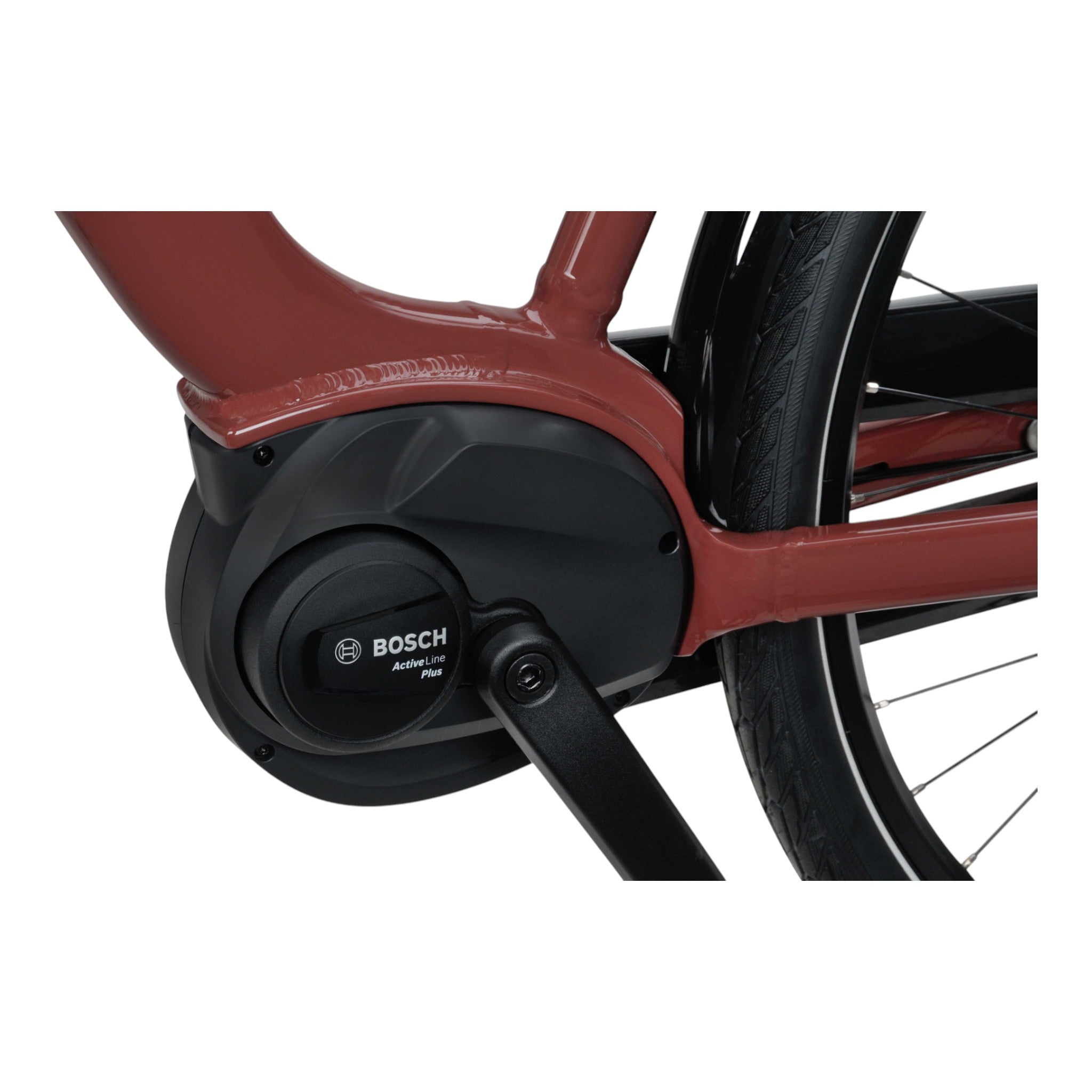 BATAVUS Altura E-Go Plus N7, Rood Bruin Glans